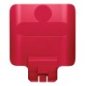 Rubbermaid Commercial Products Red Resin Waste Bin Lid for Slim Jim Recycling Station Starter Kit 2007905
