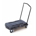 Rubbermaid Commercial Products Flatbed Polyethylene Platform Trolley, 181.4kg Load FG440100BLA