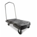 Rubbermaid Commercial Products Flatbed Polyethylene Platform Trolley, 181.4kg Load FG440100BLA