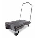Rubbermaid Commercial Products Flatbed Polyethylene Platform Trolley, 181.4kg Load FG440100BLA