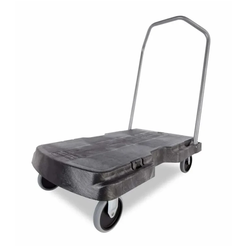 Rubbermaid Commercial Products Flatbed Polyethylene Platform Trolley, 181.4kg Load FG440100BLA