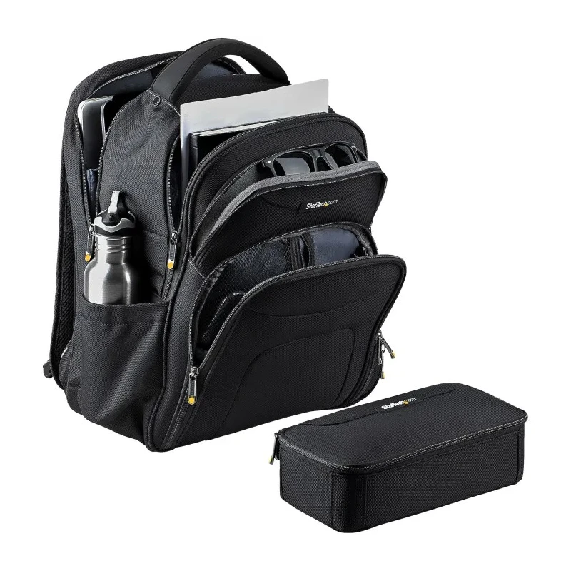 StarTech.com 15.6 in Laptop Backpack, Black, Nylon, 4 Compartments, 203x324x425mm NTBKBAG156