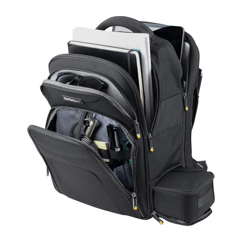 StarTech.com 15.6 in Laptop Backpack, Black, Nylon, 4 Compartments, 203x324x425mm NTBKBAG156