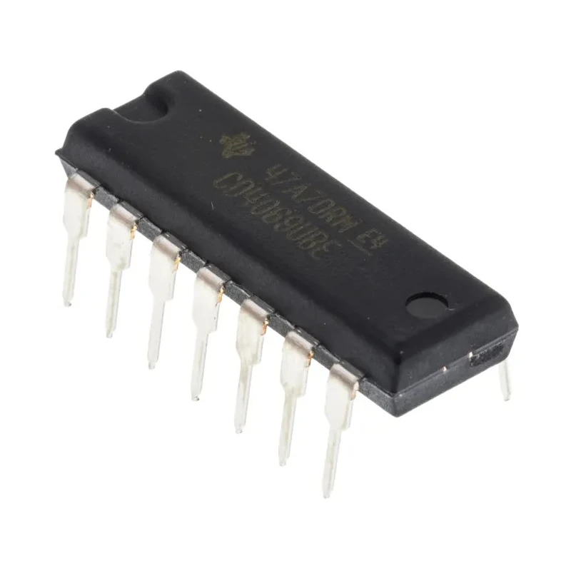 Texas Instruments CMOS Logic Inverter 6 Elements 14-Pin PDIP 3-18V CD4069UBE