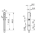 Baumer Diffuse Photoelectric Sensor, Block Sensor, 50 mm Detection Range, Push Pull Output, IP65, FHDK 04G6102/KS35A