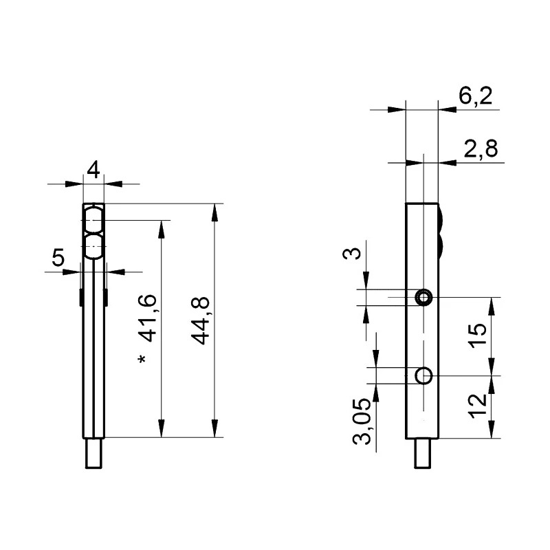 Baumer Diffuse Photoelectric Sensor, Block Sensor, 50 mm Detection Range, Push Pull Output, IP65, FHDK 04G6102/KS35A