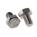 RS PRO Plain Stainless Steel Hex Bolt M8 x 12 mm DIN 933 304 A2 Stainless Steel 520-188