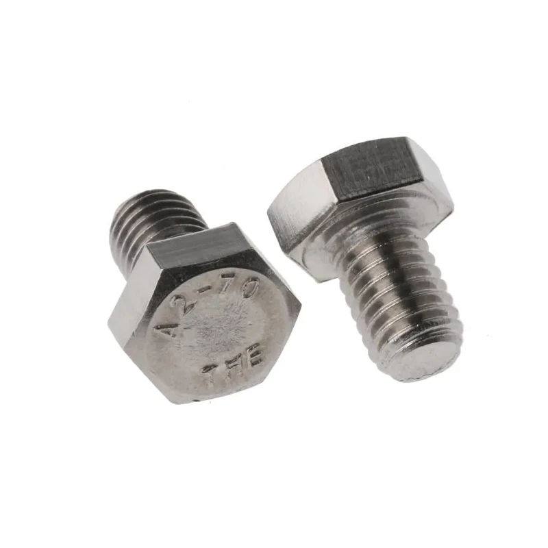 RS PRO Plain Stainless Steel Hex Bolt M8 x 12 mm DIN 933 304 A2 Stainless Steel 520-188