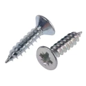RS PRO Pozidriv Countersunk Steel Wood Screw Bright Zinc 8 Thread 0.75in 521-181