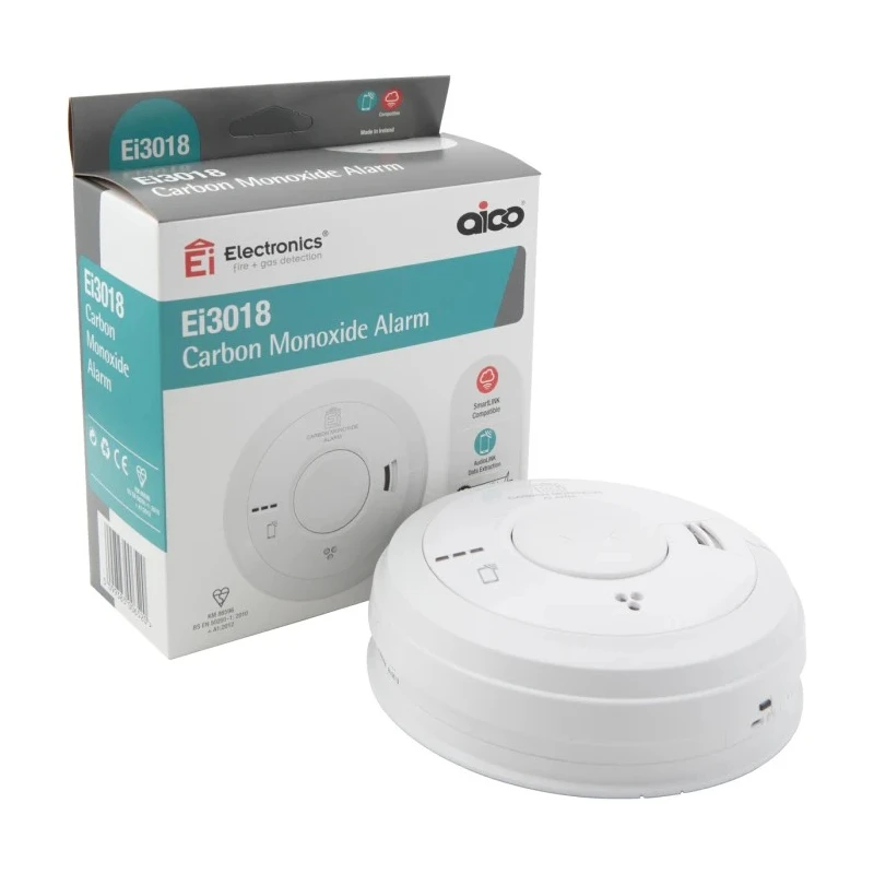 Aico Plastic Smoke Alarm 85 dB 230V Ei3018