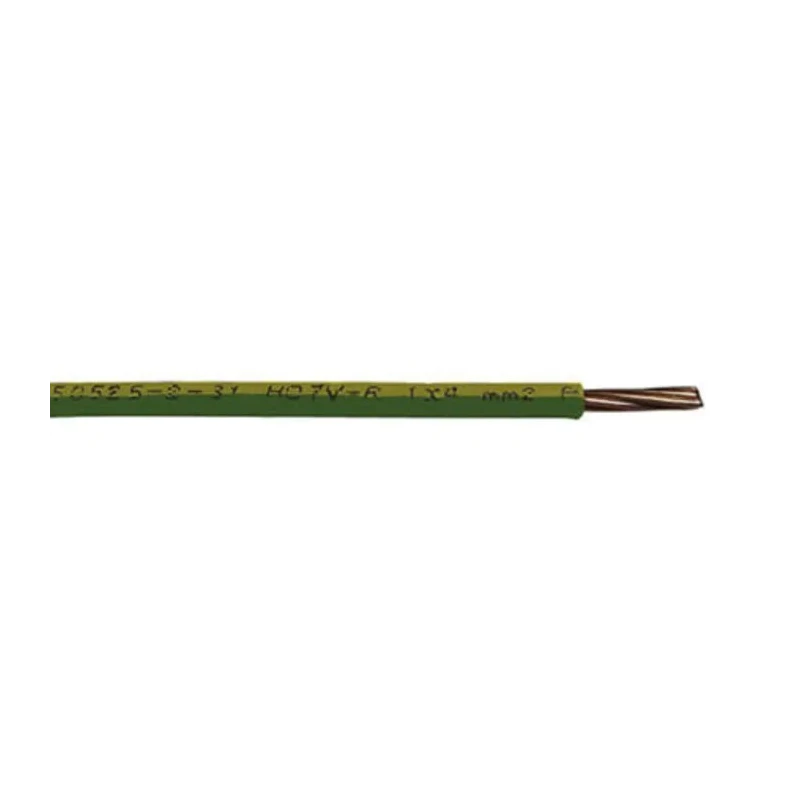 RS PRO 6491X Series Green, Yellow 6 mm² Hook Up Wire 100 m, Tinned Copper Conductor, 450/750V Italy 536-023