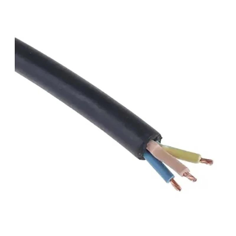 RS PRO H05RR-F 3 Core Rubber Insulated Power Cable Black 2.5mm² 50 m 300/500 V 60°C Flexible Copper Conductor Italy 226438