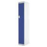 RS PRO 1 Door Steel Blue Industrial Locker 1800 mm Height x 300 mm Width x 450 mm Depth 521-374