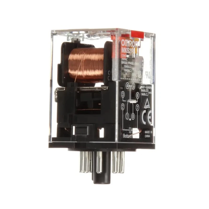 Omron Power Relay 110V AC Coil 10A Switching Current DPDT Plug-In MKS2PI 110VAC