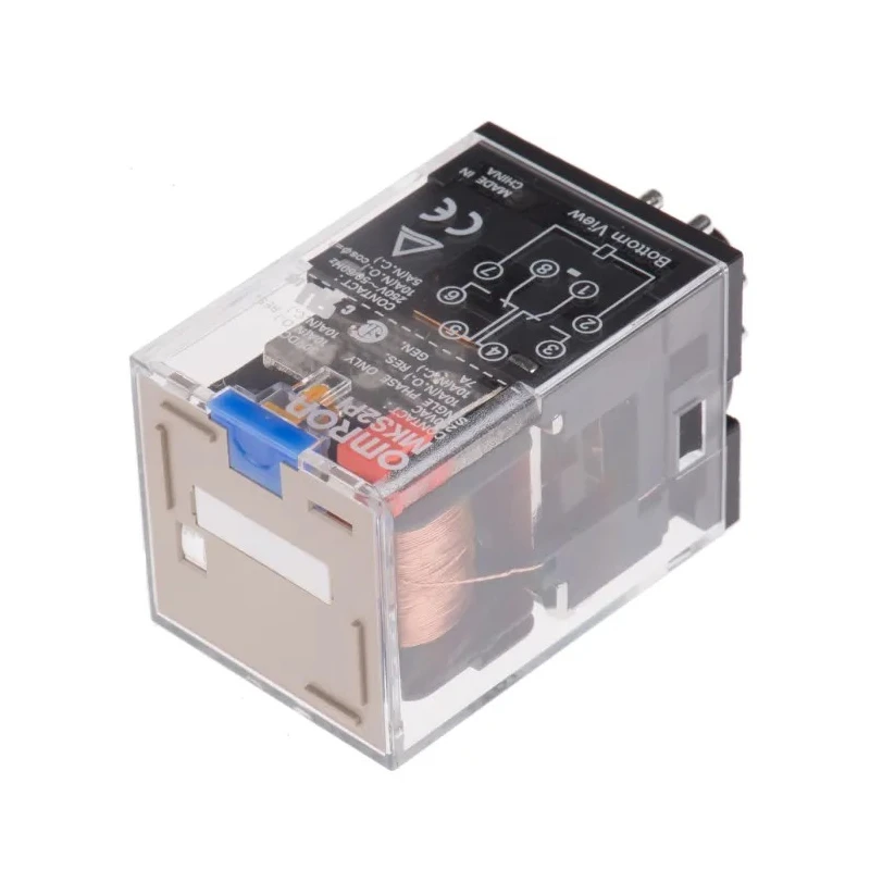 Omron Power Relay 12V DC Coil Voltage 10A Switching Current Double Pole Double Throw DPDT MKS2PI 12VDC