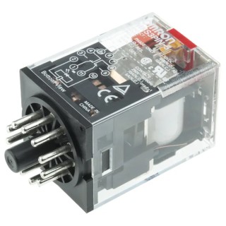 Omron Power Relay 3PDT Contact Configuration, 230V AC Coil Voltage, 10A Switching Current MKS3PIN-5 230VAC