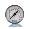 SMC 43 mm Female Male One-Touch Threaded Pressure Gauge 1-10 Bar 4K8-10