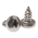RS PRO Plain Stainless Steel Pan Head Self-Tapping Screw 9.5 mm Thread Size 10 Grade A2 521-642