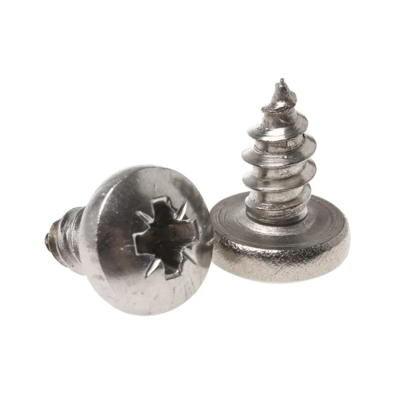 RS PRO Plain Stainless Steel Pan Head Self-Tapping Screw 9.5 mm Thread Size 10 Grade A2 521-642
