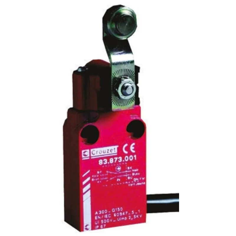 Crouzet 83873 Series Lever Limit Switch, 1 NO/1 NC, IP67 IP66 Metal Housing 30V AC 100mA 83873301
