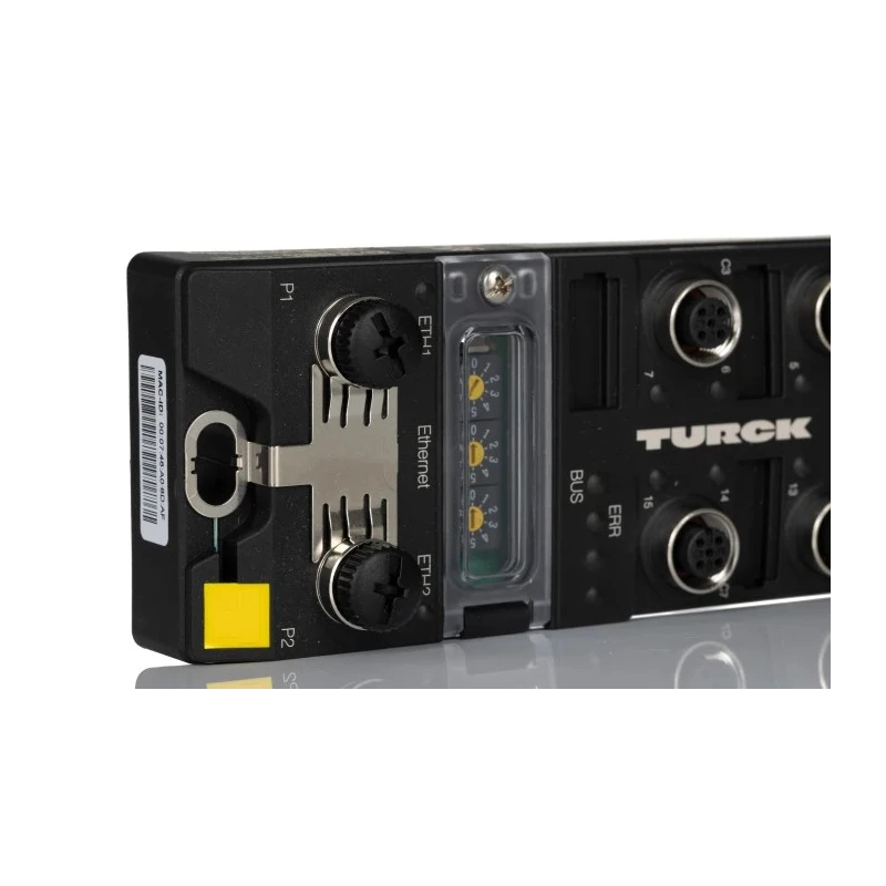 Turck TBEN-L Series Industrial I/O Module, 8 Port Ethernet, 24V DC, PNP Output, IP65/IP67/IP69K Housing TBEN-L5-8DIP-8DOP