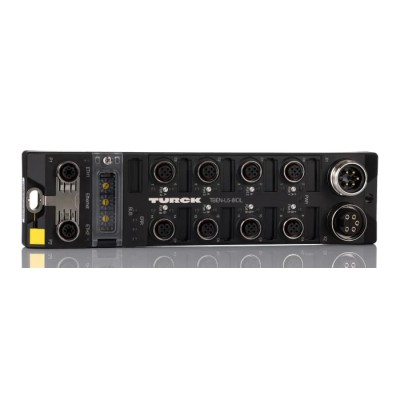 Turck TBEN-L Series I/O Module, 2 Port, Ethernet, IO-Link, 24V DC, Polyamide 6 Fibreglass 30% Housing TBEN-L5-8IOL
