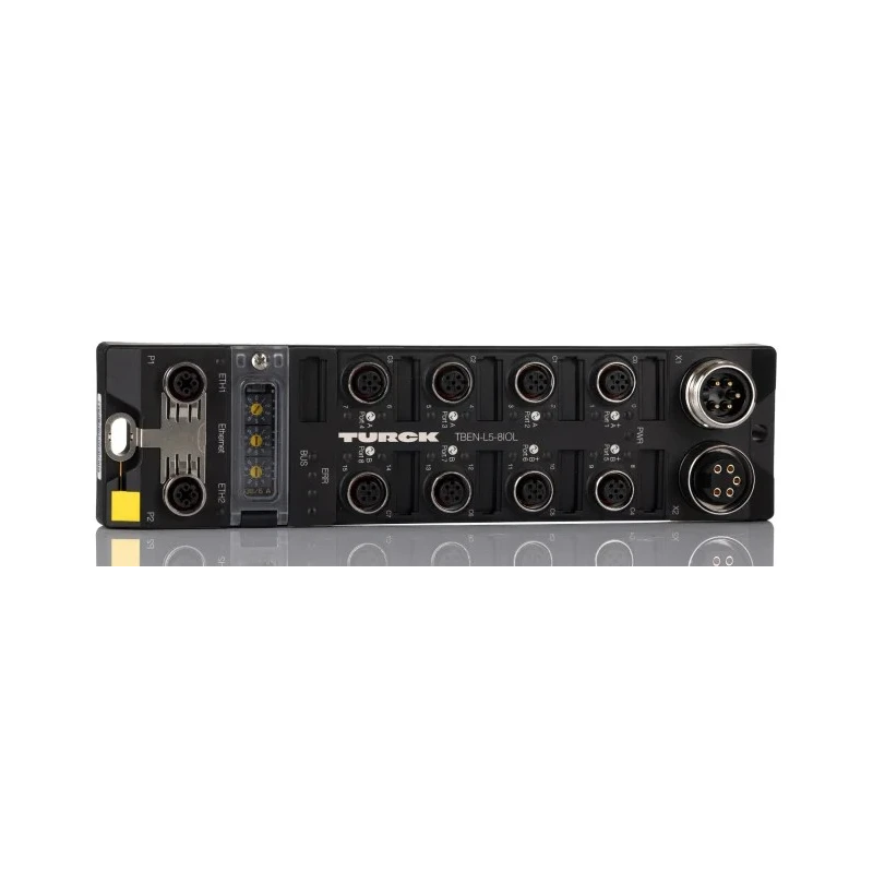 Turck TBEN-L Series I/O Module, 2 Port, Ethernet, IO-Link, 24V DC, Polyamide 6 Fibreglass 30% Housing TBEN-L5-8IOL