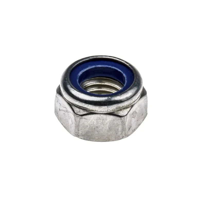 RS PRO Plain Stainless Steel Locknut Nylon Insert M12, Width 19mm, Height 12mm, DIN 985 521-973