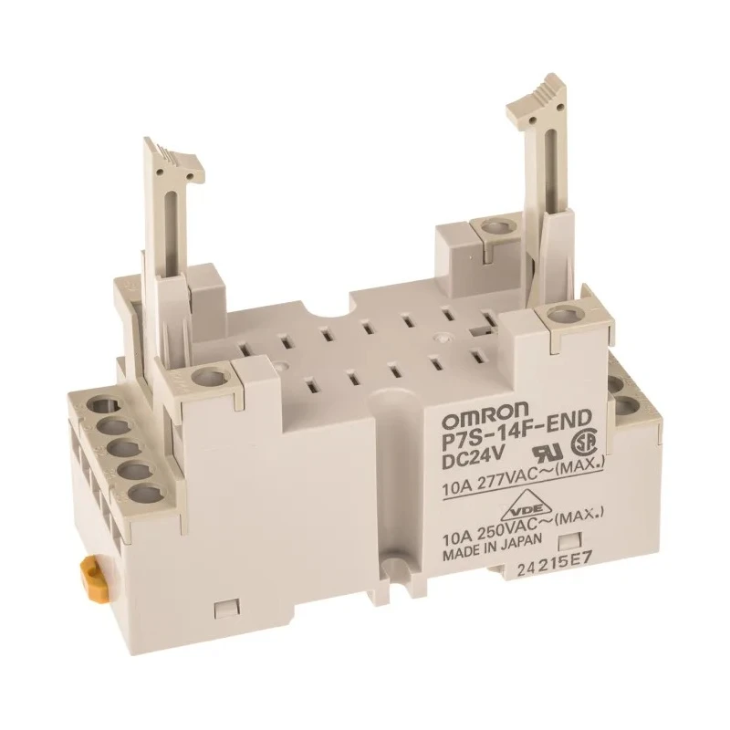 Omron 14 Way 24V DC DIN Rail Relay Socket for G7S Series P7S-14F-END 24VDC