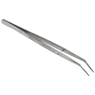 RS PRO Precision Stainless Steel Serrated Tweezer 150mm 545-187