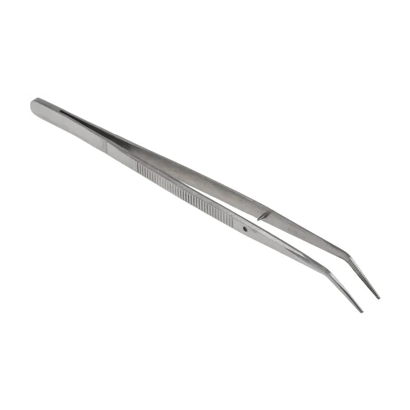 RS PRO Precision Stainless Steel Serrated Tweezer 150mm 545-187