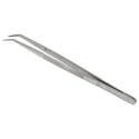 RS PRO Precision Stainless Steel Serrated Tweezer 150mm 545-187