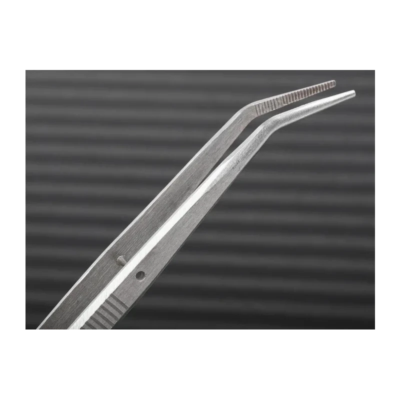 RS PRO Precision Stainless Steel Serrated Tweezer 150mm 545-187