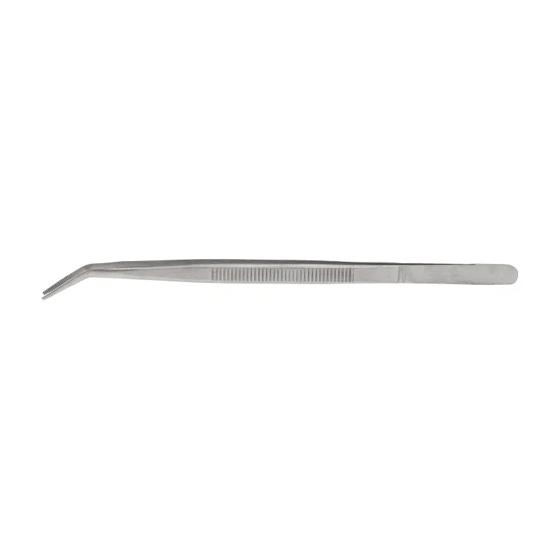 RS PRO Precision Stainless Steel Serrated Tweezer 150mm 545-187