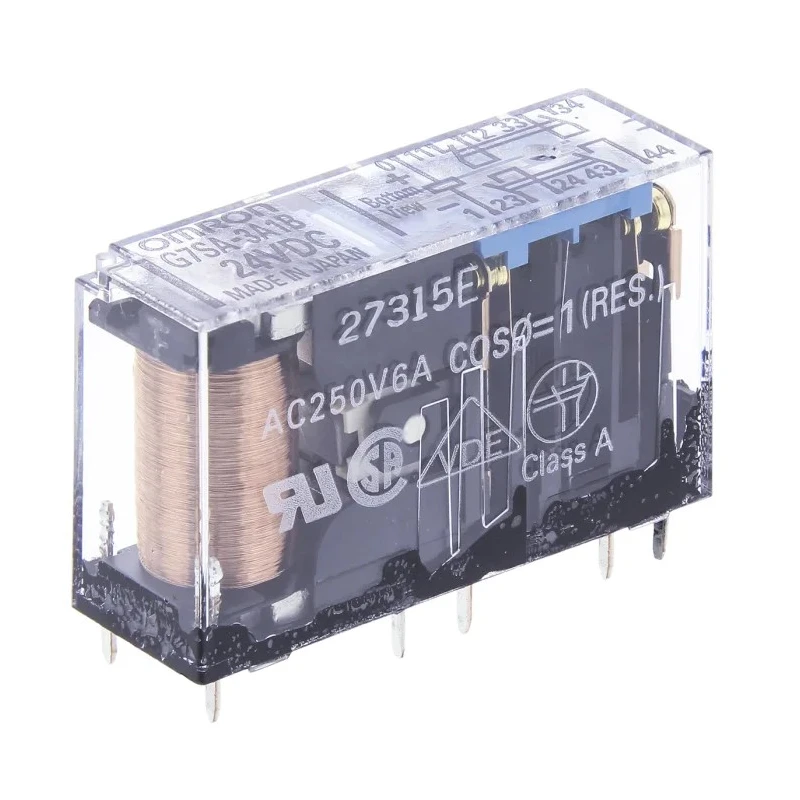 Omron PCB Force Guided Relay 24V DC Coil Voltage 4-Pole G7SA-3A1B 24VDC