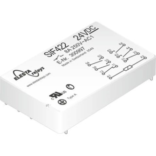 Elesta PCB Force Guided Relay 24V DC Coil Voltage SIF 422 24VDC
