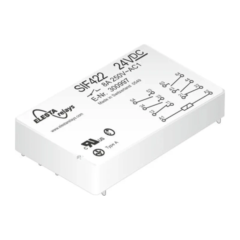 Elesta PCB Force Guided Relay 24V DC Coil Voltage SIF 422 24VDC