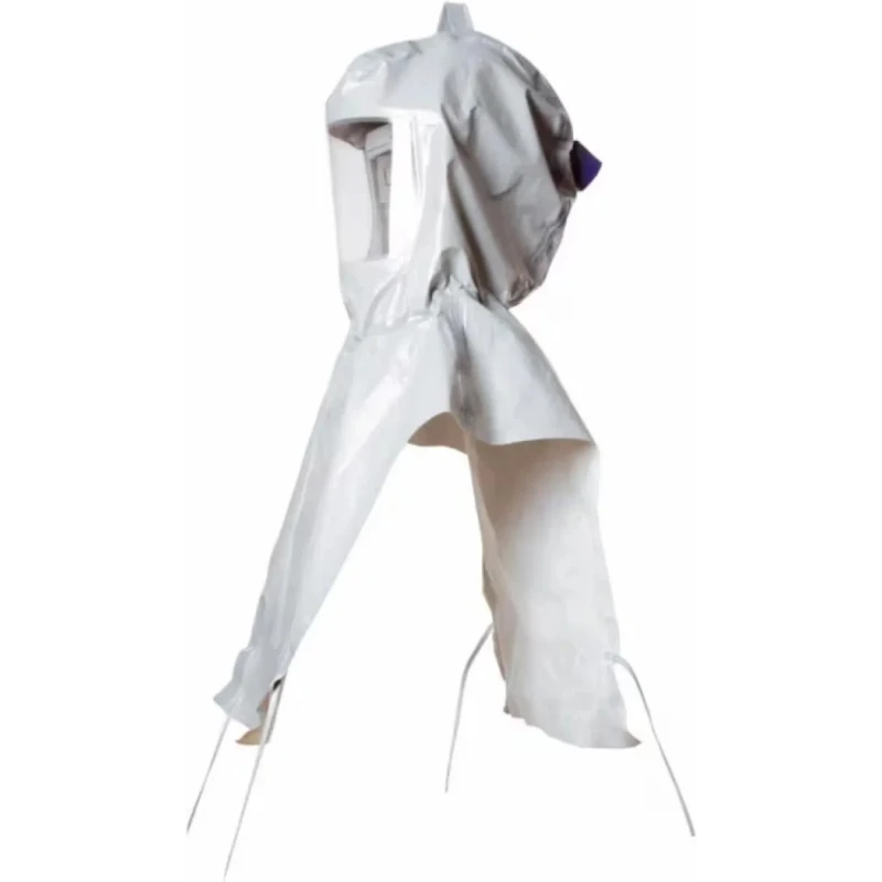 3M White, Grey Polypropylene Head Cover Reusable with Visor Size S 7100079874