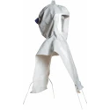 3M White, Grey Polypropylene Head Cover Reusable with Visor Size S 7100079874