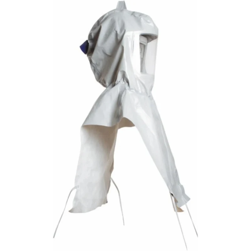 3M White, Grey Polypropylene Head Cover Reusable with Visor Size S 7100079874