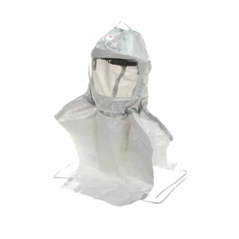 3M White, Grey Polypropylene Head Cover Reusable with Visor Size S 7100079874