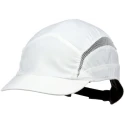 3M Bump Cap White Grey Short Peak ABS Inner and Outer Material Adjustable Strap 52 to 65 cm Head Size 7100217861