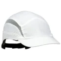 3M Bump Cap White Grey Short Peak ABS Inner and Outer Material Adjustable Strap 52 to 65 cm Head Size 7100217861