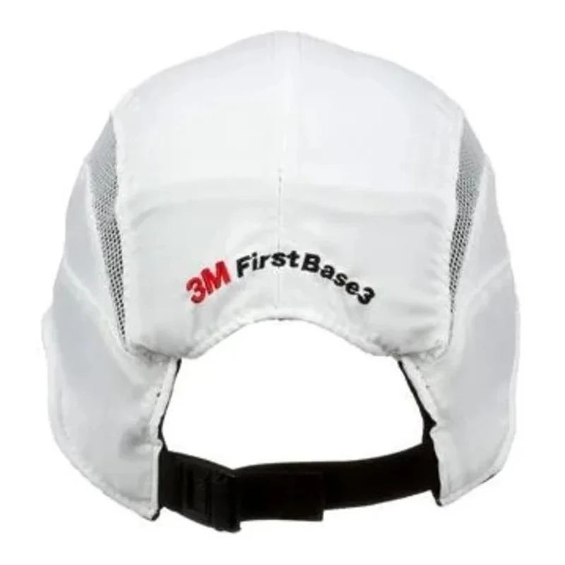 3M Bump Cap White Grey Short Peak ABS Inner and Outer Material Adjustable Strap 52 to 65 cm Head Size 7100217861