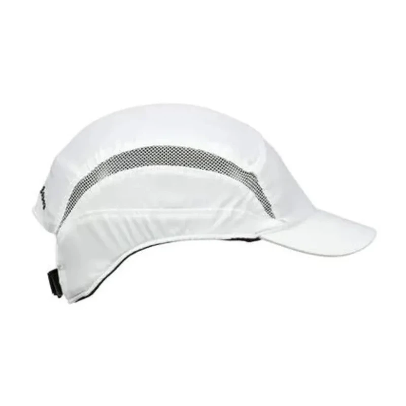 3M Bump Cap White Grey Short Peak ABS Inner and Outer Material Adjustable Strap 52 to 65 cm Head Size 7100217861