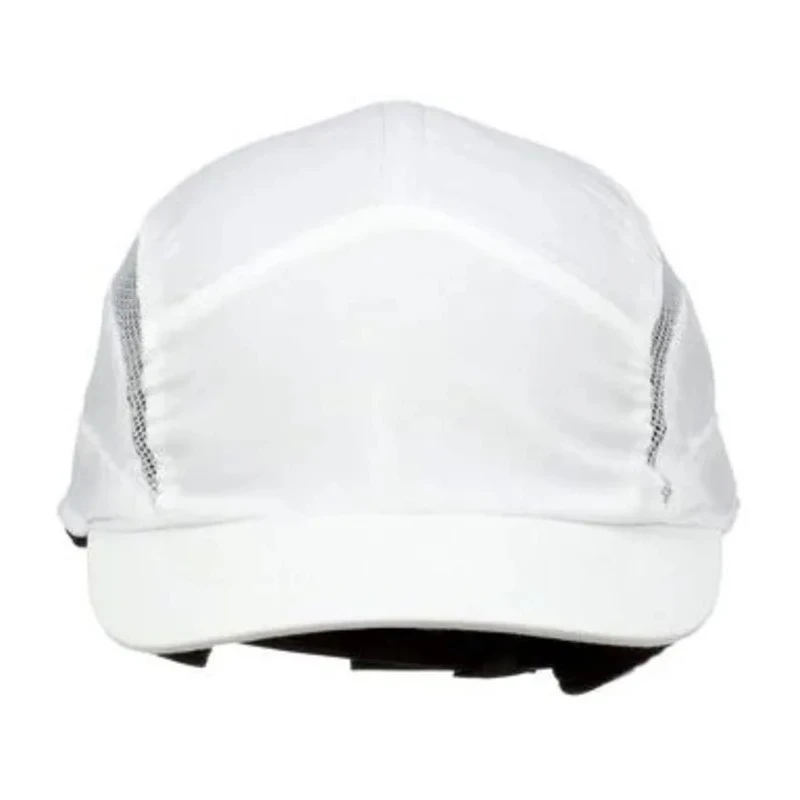 3M Bump Cap White Grey Short Peak ABS Inner and Outer Material Adjustable Strap 52 to 65 cm Head Size 7100217861