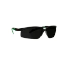 3M 2000 Safety Glasses with Anti-Fog and Anti-Scratch Polycarbonate Lens, Grey Lens, Black and Green Plastic Half 7100220423