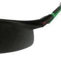 3M 2000 Safety Glasses with Anti-Fog and Anti-Scratch Polycarbonate Lens, Grey Lens, Black and Green Plastic Half 7100220423