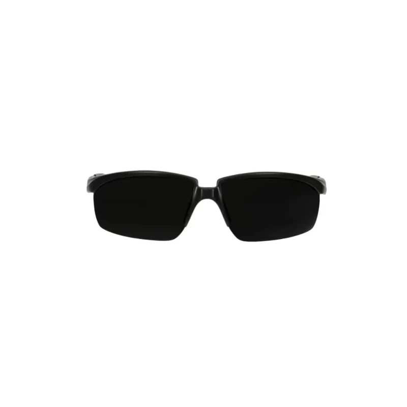 3M 2000 Safety Glasses with Anti-Fog and Anti-Scratch Polycarbonate Lens, Grey Lens, Black and Green Plastic Half 7100220423