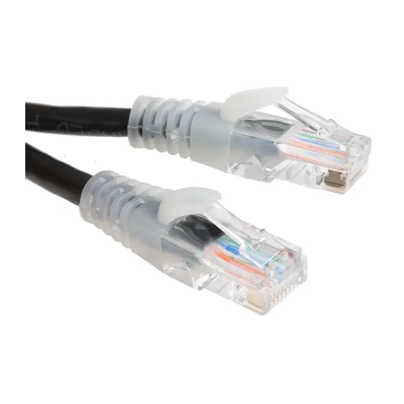 RS PRO Cat5e Ethernet Cable RJ45 Male to RJ45 Male 5 m Black Unshielded PVC 556-263